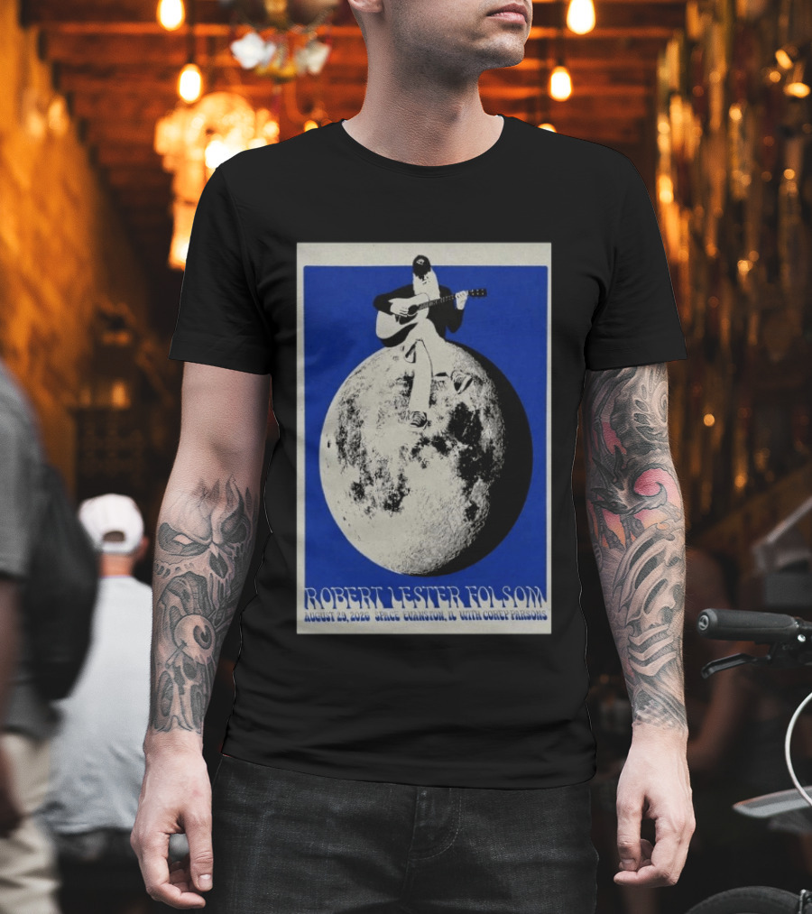 Robert Lester Folsom August 29 2026 Evanston IL Space Concert With Corey Parsons T-Shirt