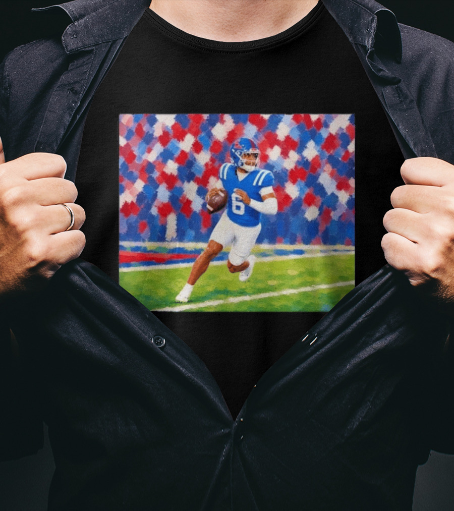 Trinidad Chambliss Quarterback No 6 University Of Mississippi Football T-Shirt