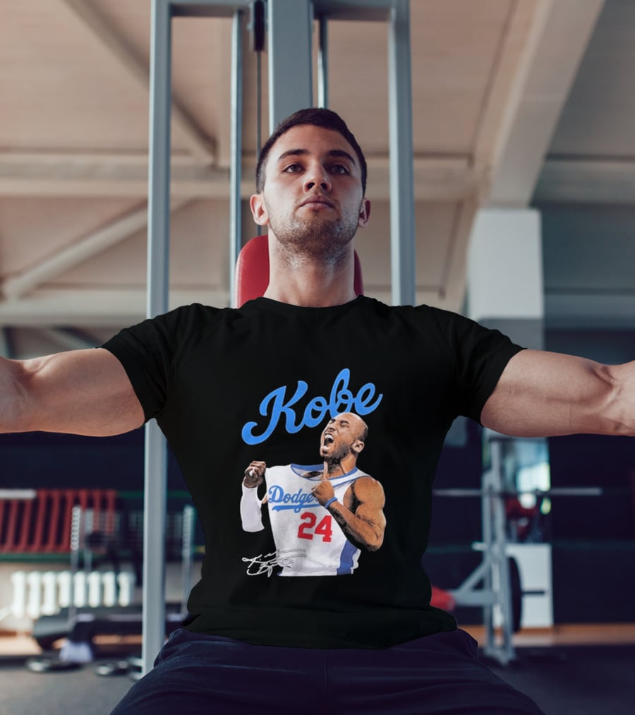 House Of Tees Kobe Bryant Dodgers 24 Jersey Image T-Shirt