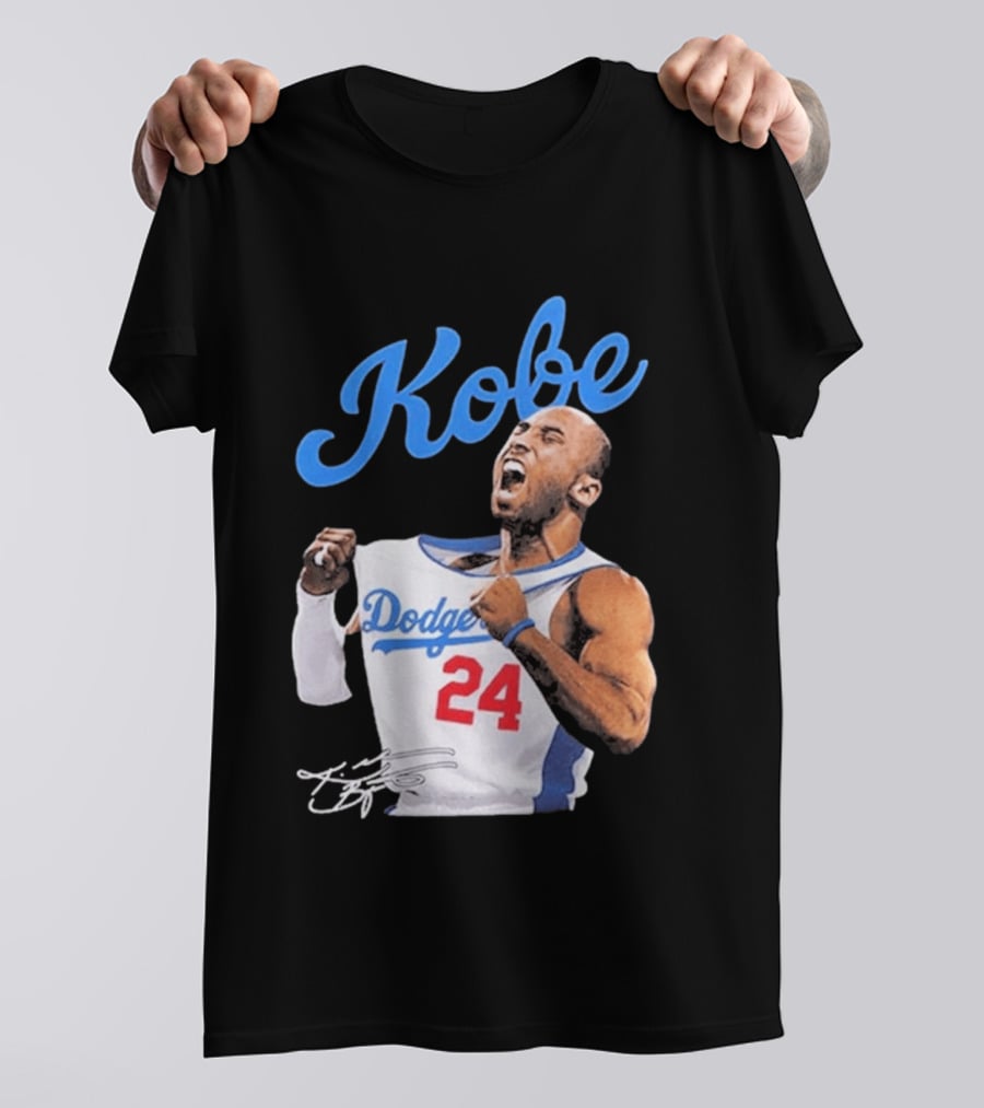 House Of Tees Kobe Bryant Dodgers 24 Jersey Image T-Shirt