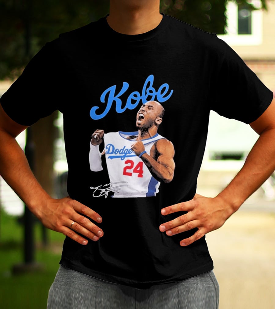 House Of Tees Kobe Bryant Dodgers 24 Jersey Image T-Shirt