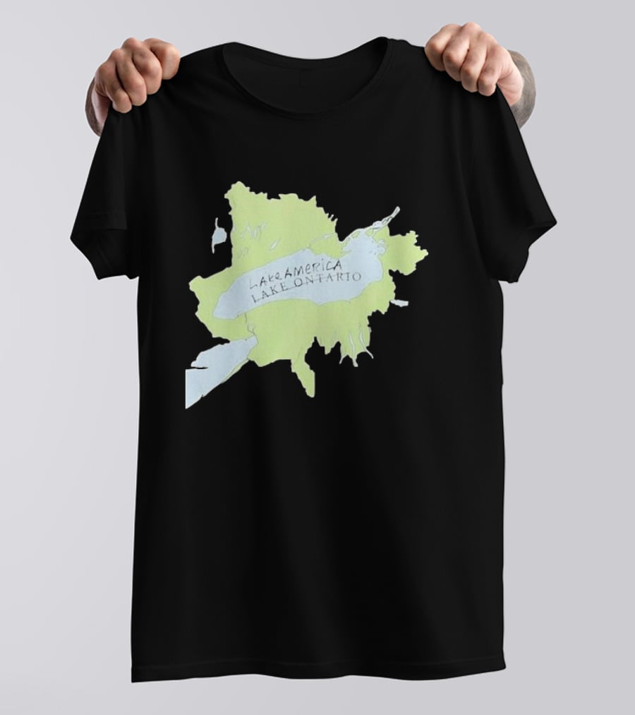 Lake America Lake Ontario Unique Map T-Shirt