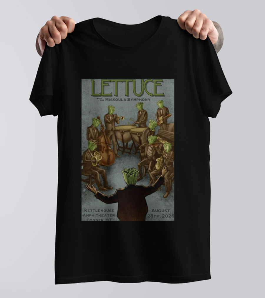 Lettuce With Missoula Symphony KettleHouse Amphitheater Bonner MT August 28 2026 T-Shirt