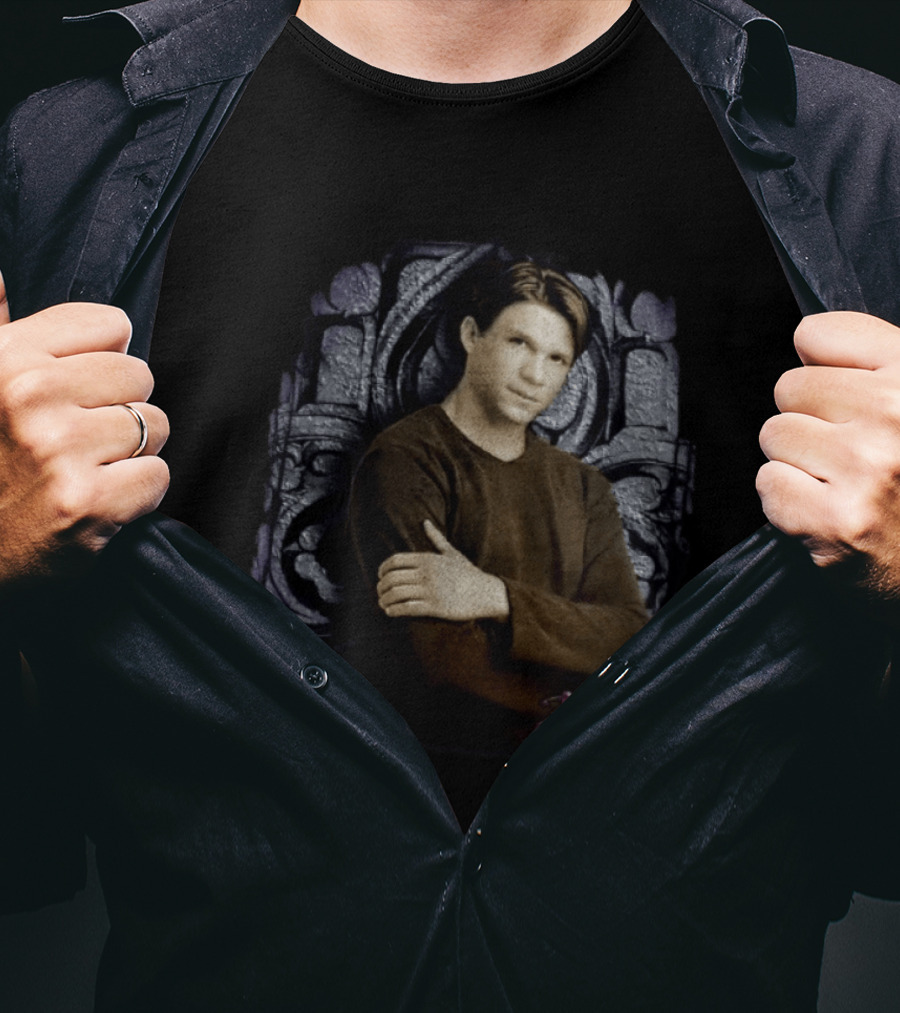 Riley Finn Marc Blucas Buffy Gothic Arch Arms Crossed T-Shirt