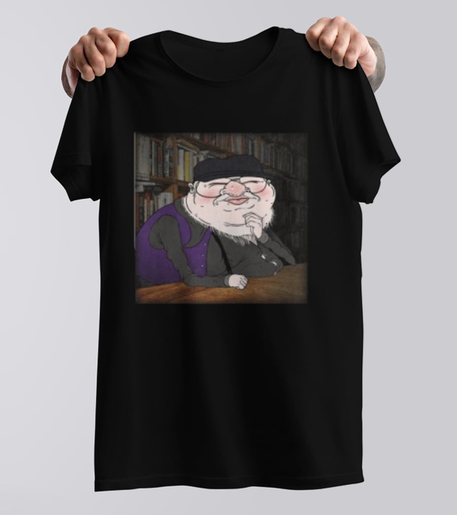 Meatcanyon Store Procrastination Black Cartoon Character Illustration Library T-Shirt