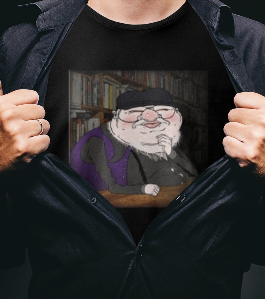 Meatcanyon Store Procrastination Black Cartoon Character Illustration Library T-Shirt