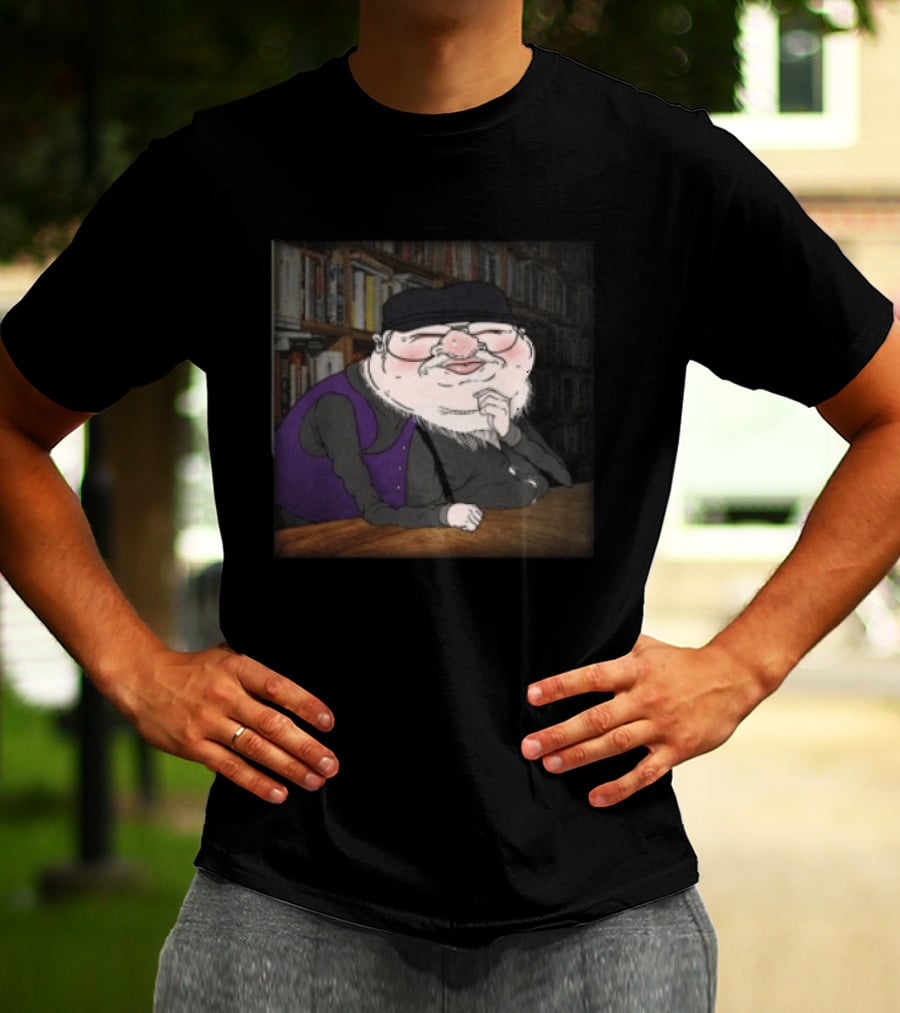 Meatcanyon Store Procrastination Black Cartoon Character Illustration Library T-Shirt