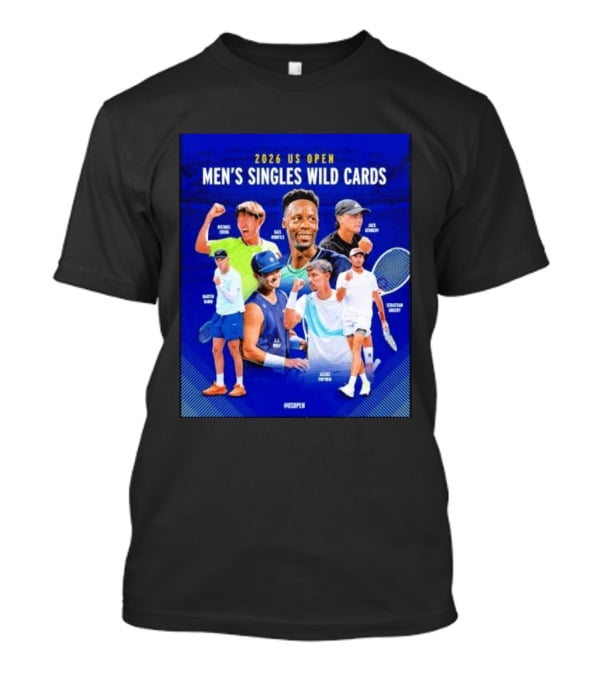 2026 US Open Men's Singles Wild Cards Michael Zheng Gael Monfils Jack Sock Martin Damm Alex Michelsen Ben Shelton Alexei Popyrin Dominic Stricker T-Shirt