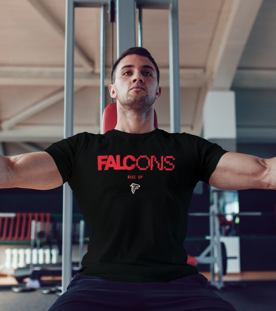 Atlanta Falcons Rise Up Football Team Logo Fan T-Shirt