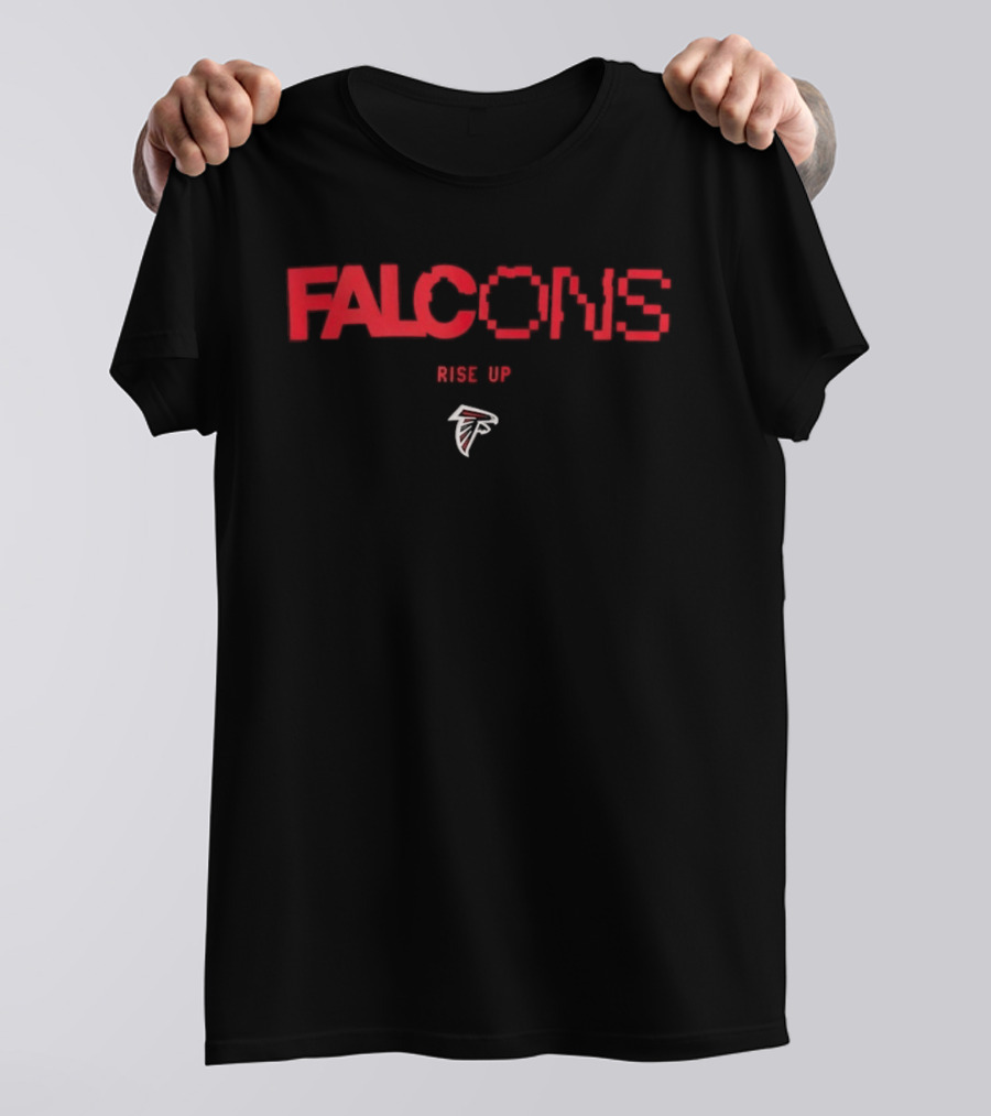 Atlanta Falcons Rise Up Football Team Logo Fan T-Shirt