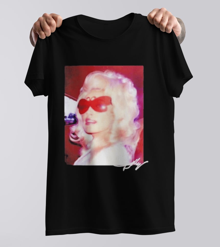 Dolly Parton Iconic Vintage Style With Red Sunglasses T-Shirt
