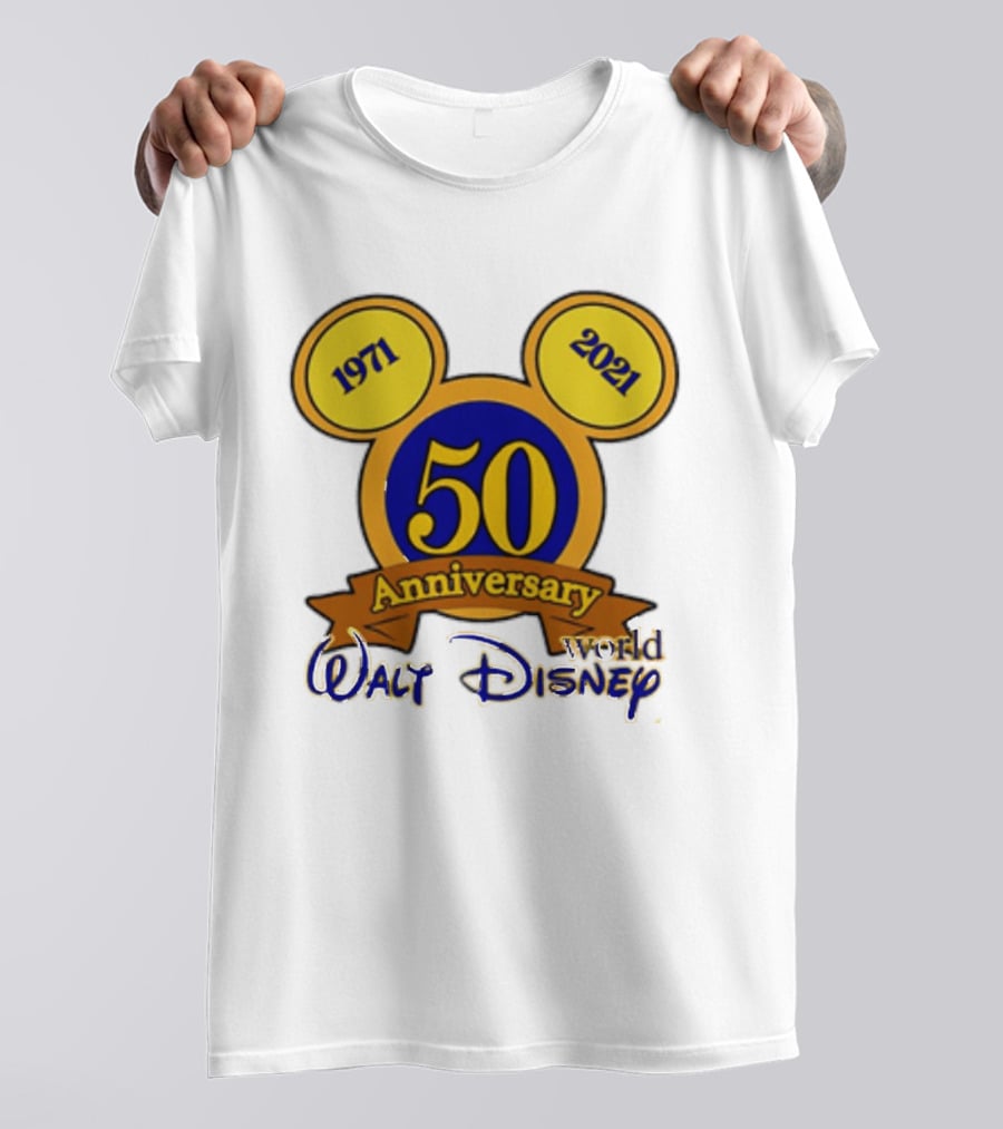 1971 2021 50th Anniversary Walt Disney World Mickey Ears Celebration T-Shirt