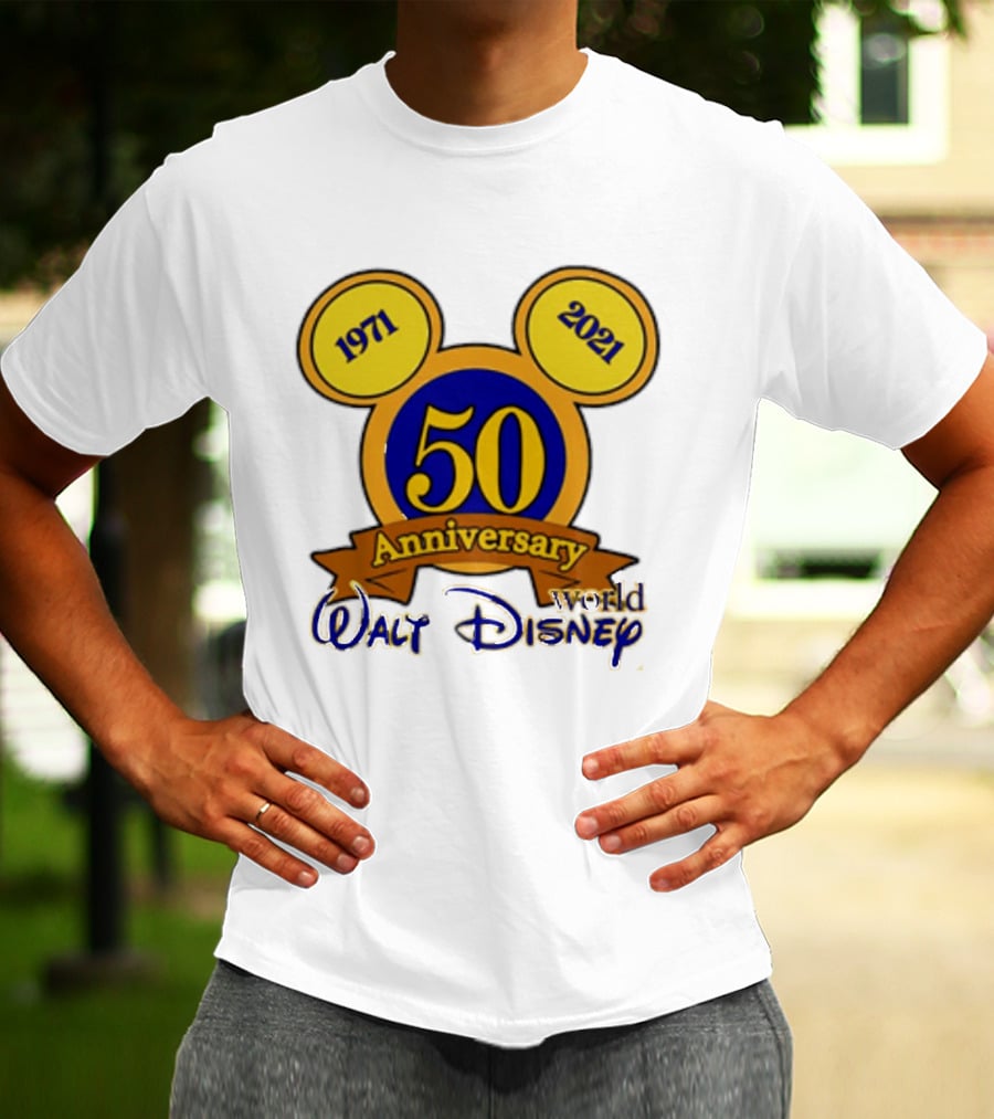 1971 2021 50th Anniversary Walt Disney World Mickey Ears Celebration T-Shirt