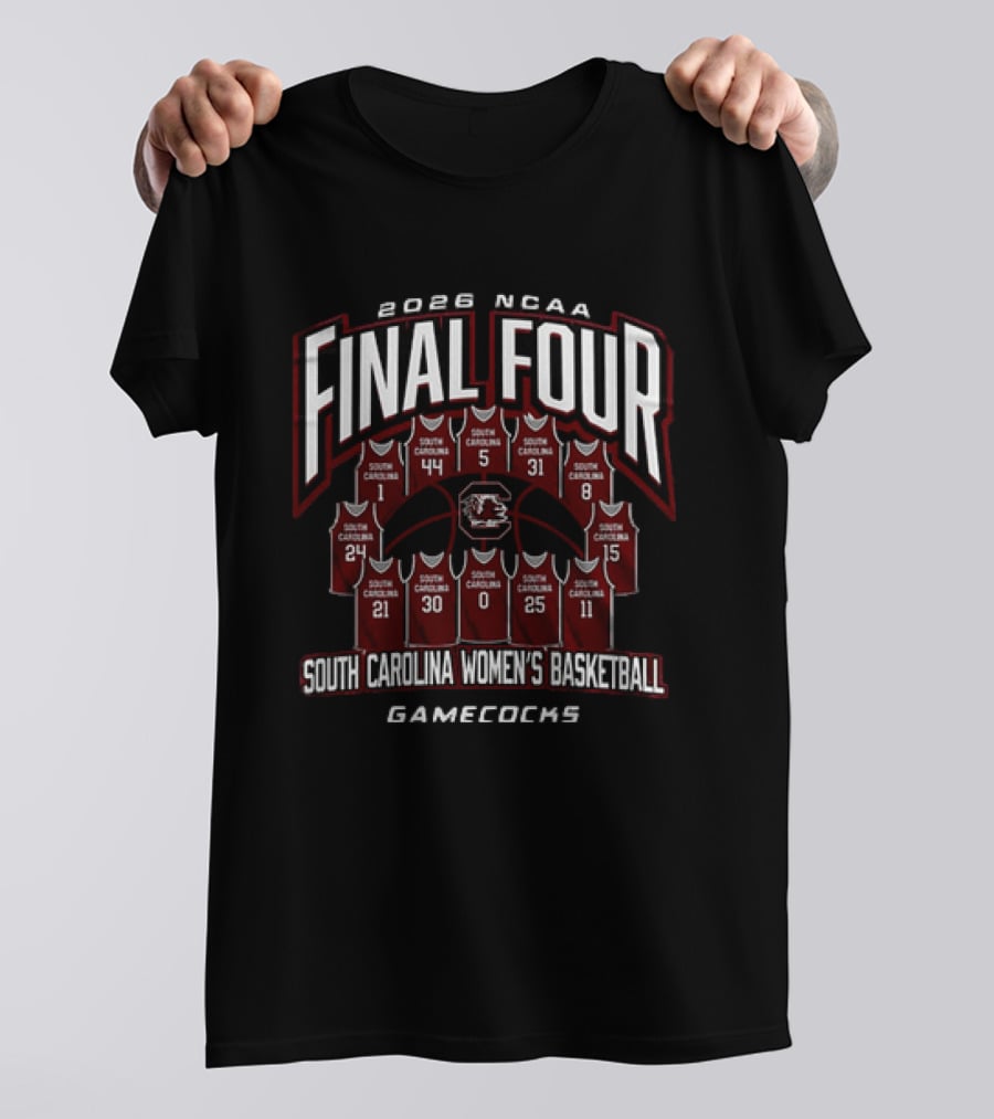 2026 NCAA Final Four South Carolina Women's Basketball Gamecocks T-Shirt