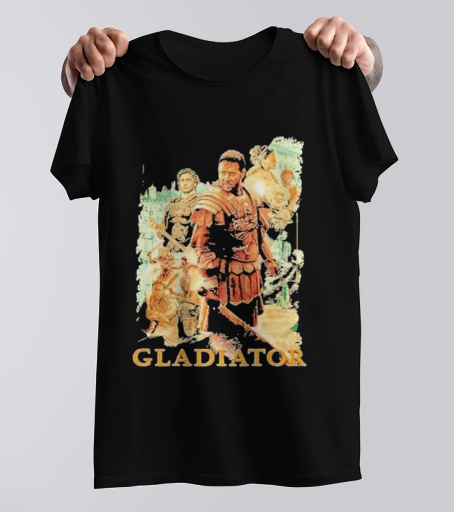 Gladiator Maximus Collage Russell Crowe Roman Warrior Epic T-Shirt