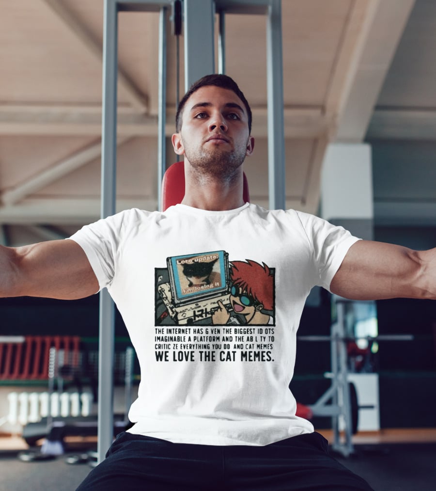 Edward Cowboy Bebop Internet Idiots Cat Memes Lore Update I'm Losing It T-Shirt