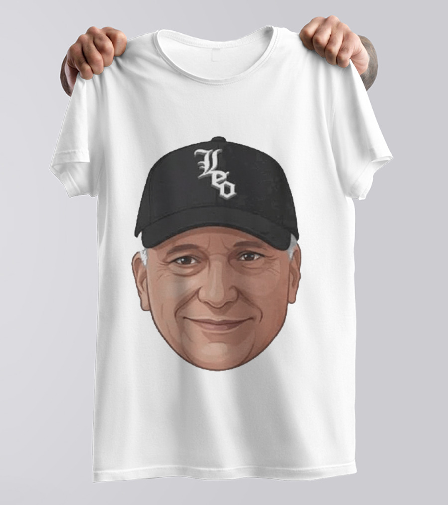 Pope Leo Face Cap Chicago White Sox T-Shirt
