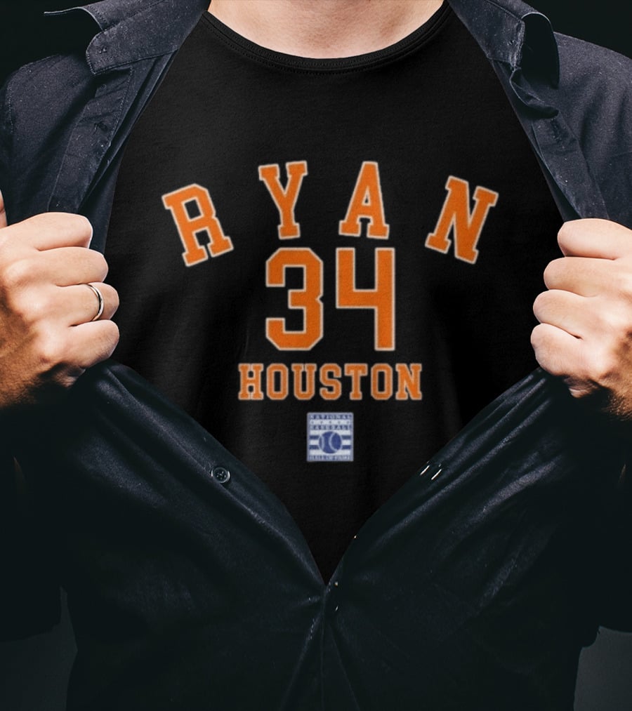 Nolan Ryan 34 Houston Astros Baseball Legend Series T-Shirt