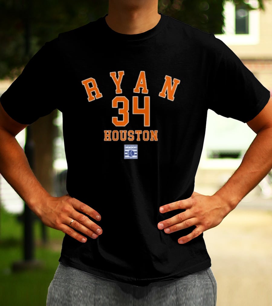 Nolan Ryan 34 Houston Astros Baseball Legend Series T-Shirt