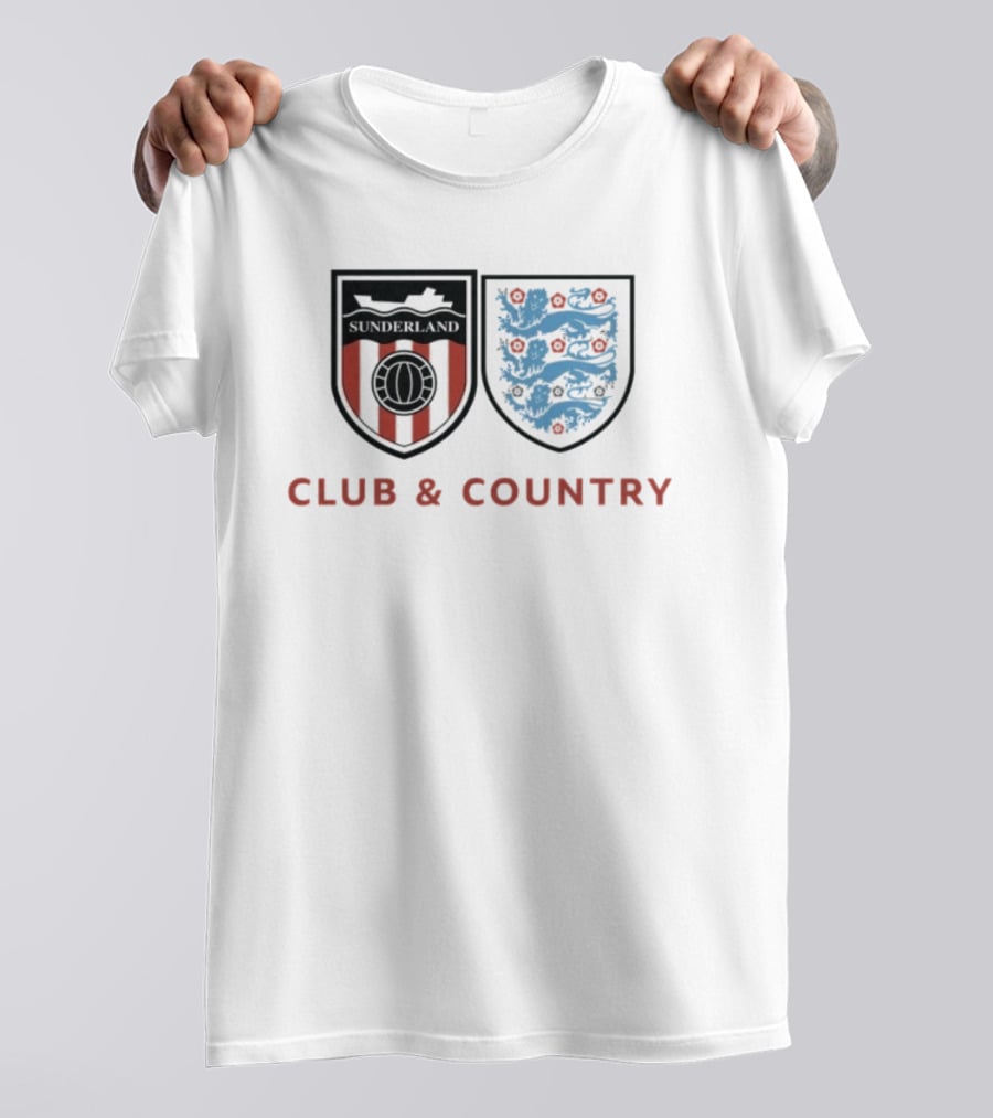 Sunderland Club & Country England Football Crest T-Shirt