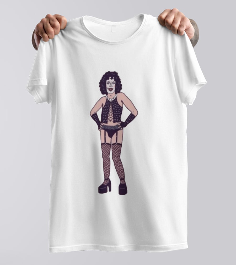 Tim Curry Dr Frank N Furter The Rocky Horror Picture Show Iconic Costume T-Shirt