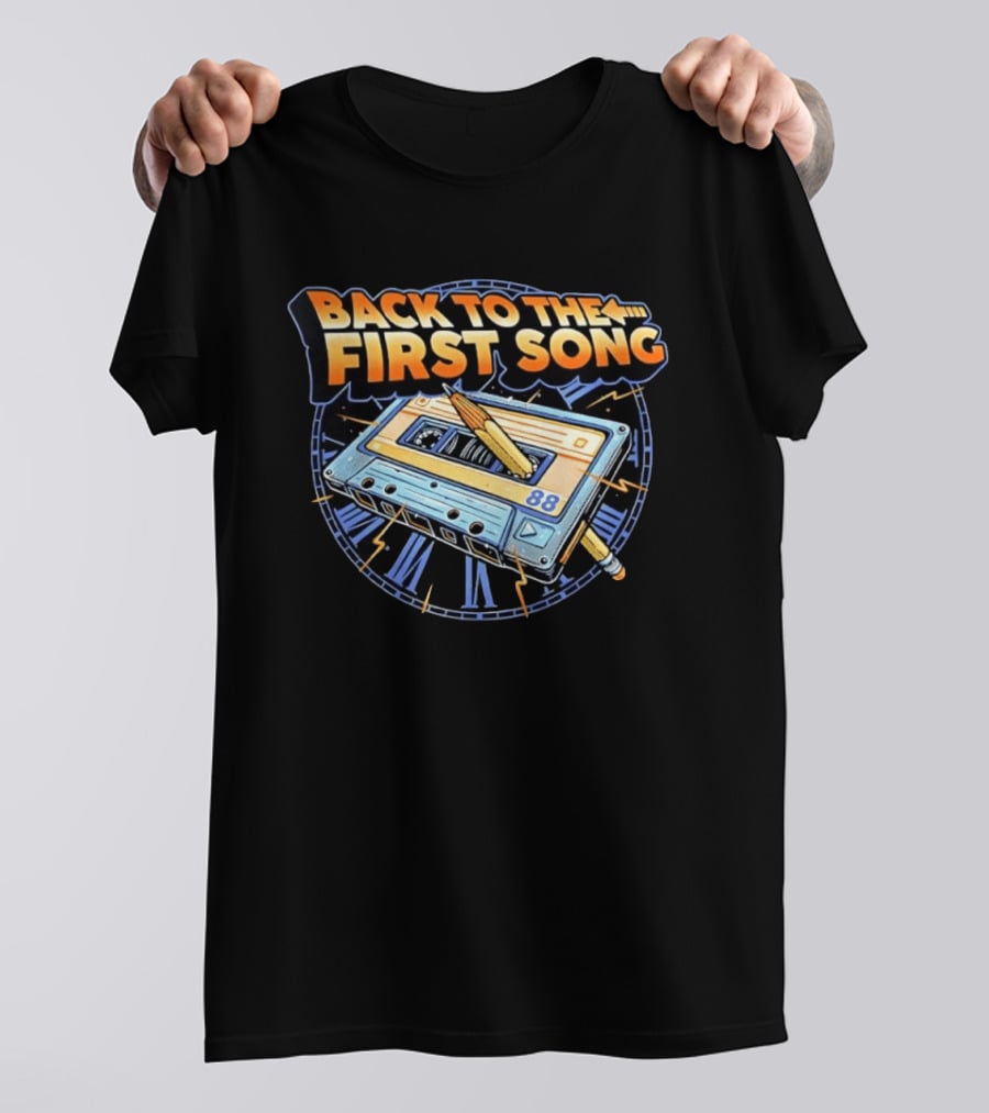 Back To The First Song 88 Cassette Tape Retro Rewind Nostalgia T-Shirt
