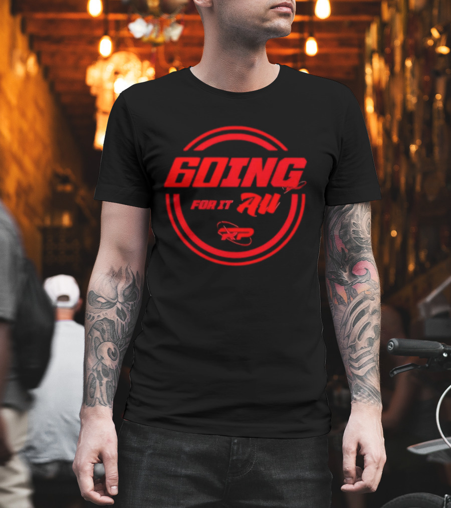 GOING FOR IT ALL RP Bold Red Circular T-Shirt