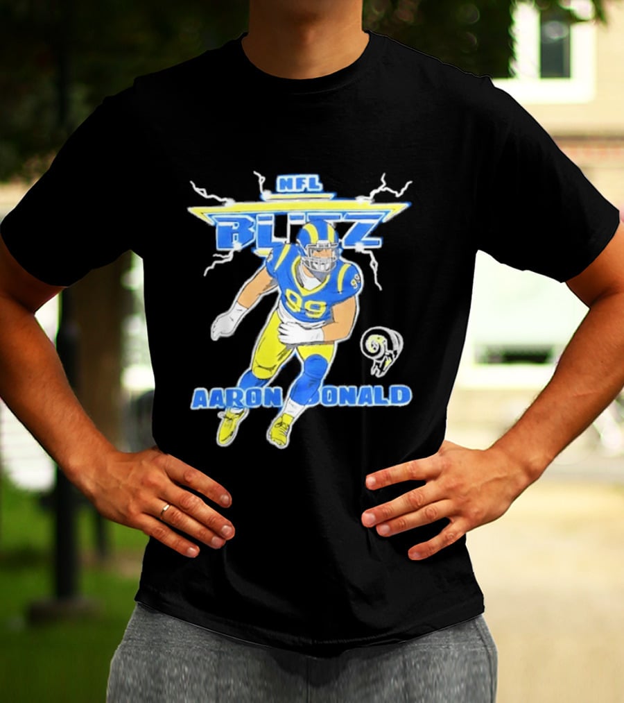 NFL Blitz Aaron Donald Los Angeles Rams 99 T-Shirt