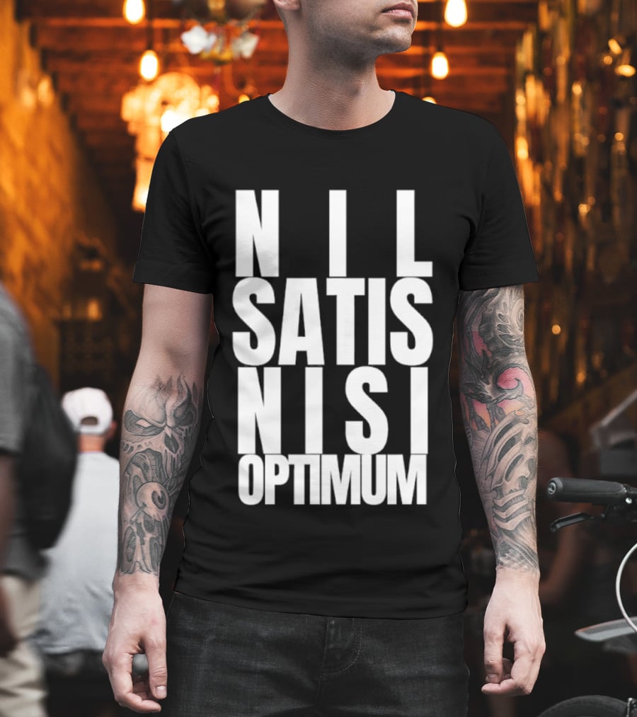 Everton FC Nil Satis Nisi Optimum Motto T-Shirt