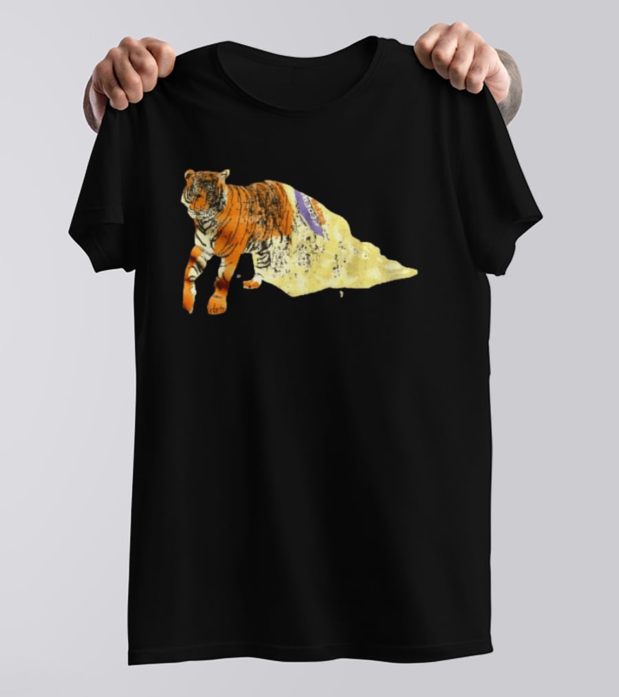 FedEx Tiger Wrapped In Distressed Envelope Packaging Vintage Aesthetic T-Shirt