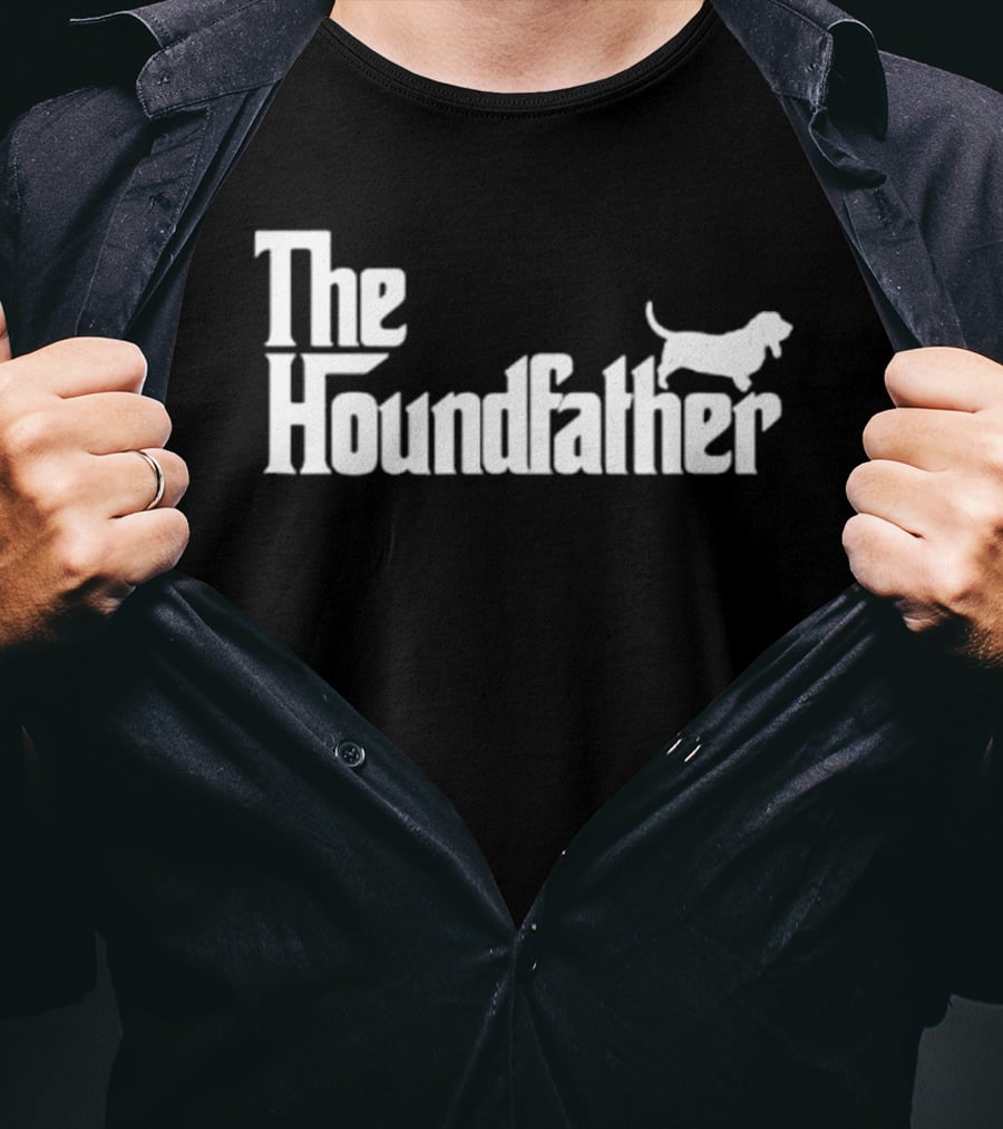 The Houndfather Basset Hound Dog Lover The Godfather T-Shirt
