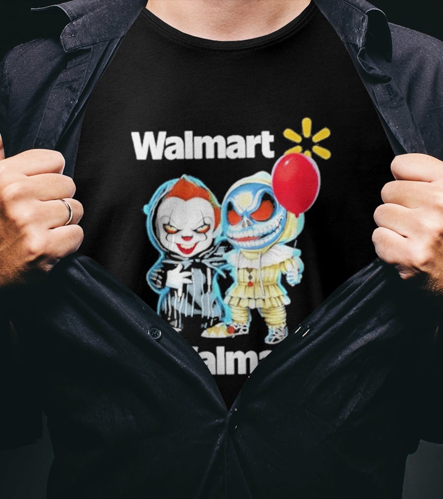Walmart Pennywise Jack Skellington Halloween 2026 Red Balloon T-Shirt