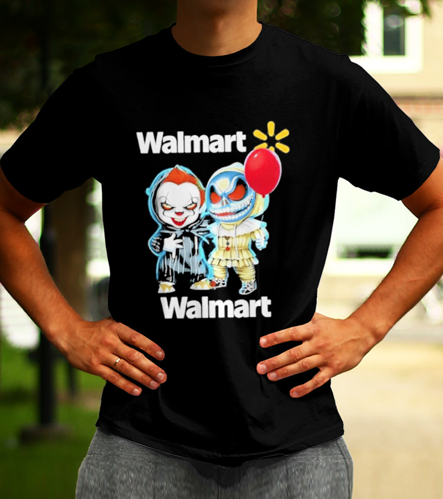 Walmart Pennywise Jack Skellington Halloween 2026 Red Balloon T-Shirt