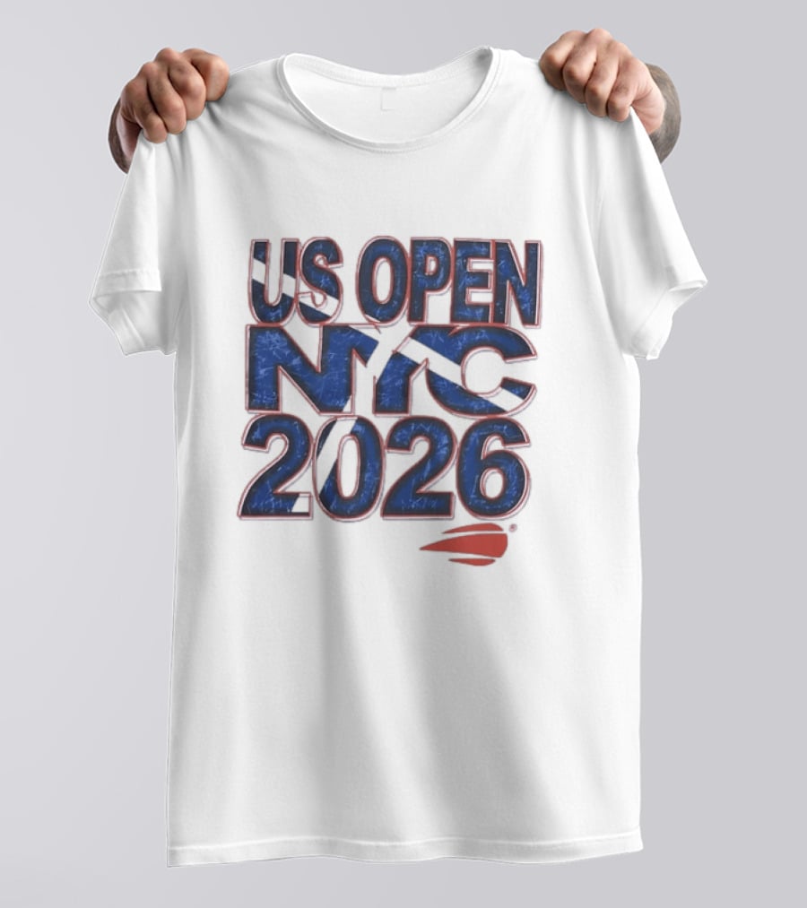 US Open NYC 2026 Tennis New York City Distressed T-Shirt