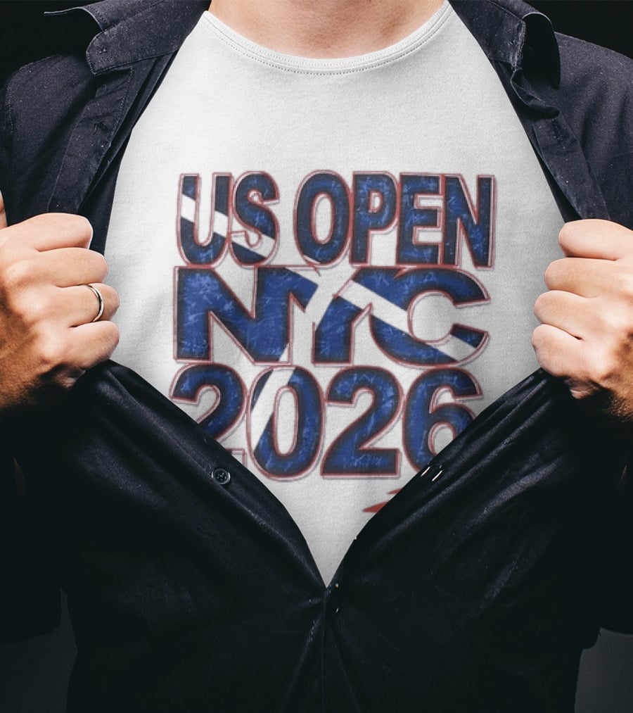 US Open NYC 2026 Tennis New York City Distressed T-Shirt