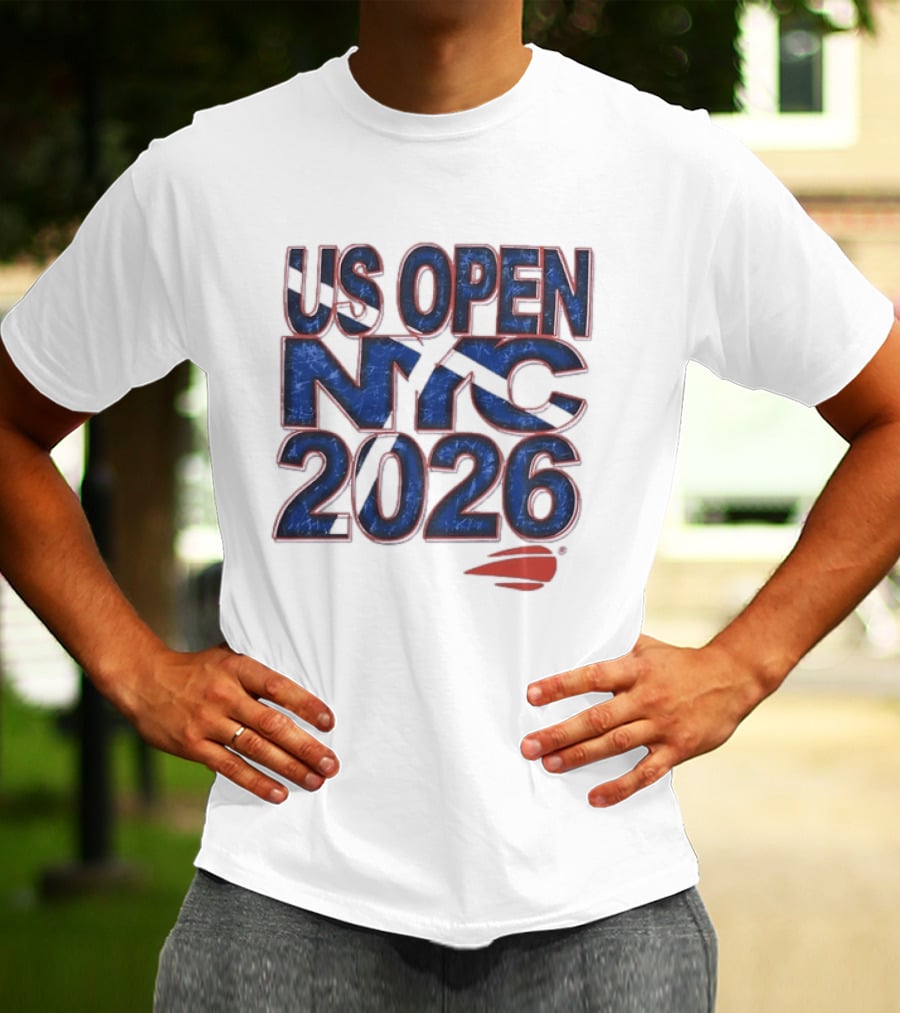 US Open NYC 2026 Tennis New York City Distressed T-Shirt