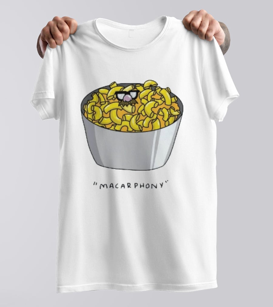Macarphony Funny Mac And Cheese Bowl Pun T-Shirt