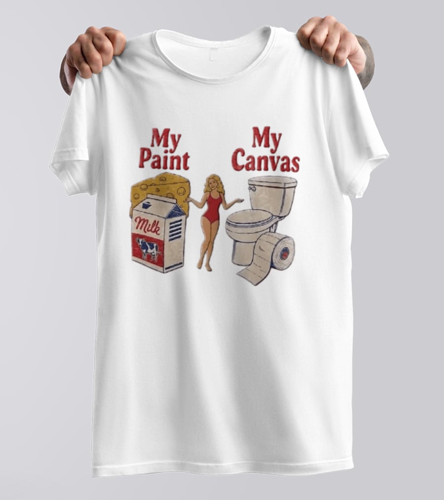 My Paint My Cheese Milk Cow Toilet Paper Humor T-Shirt