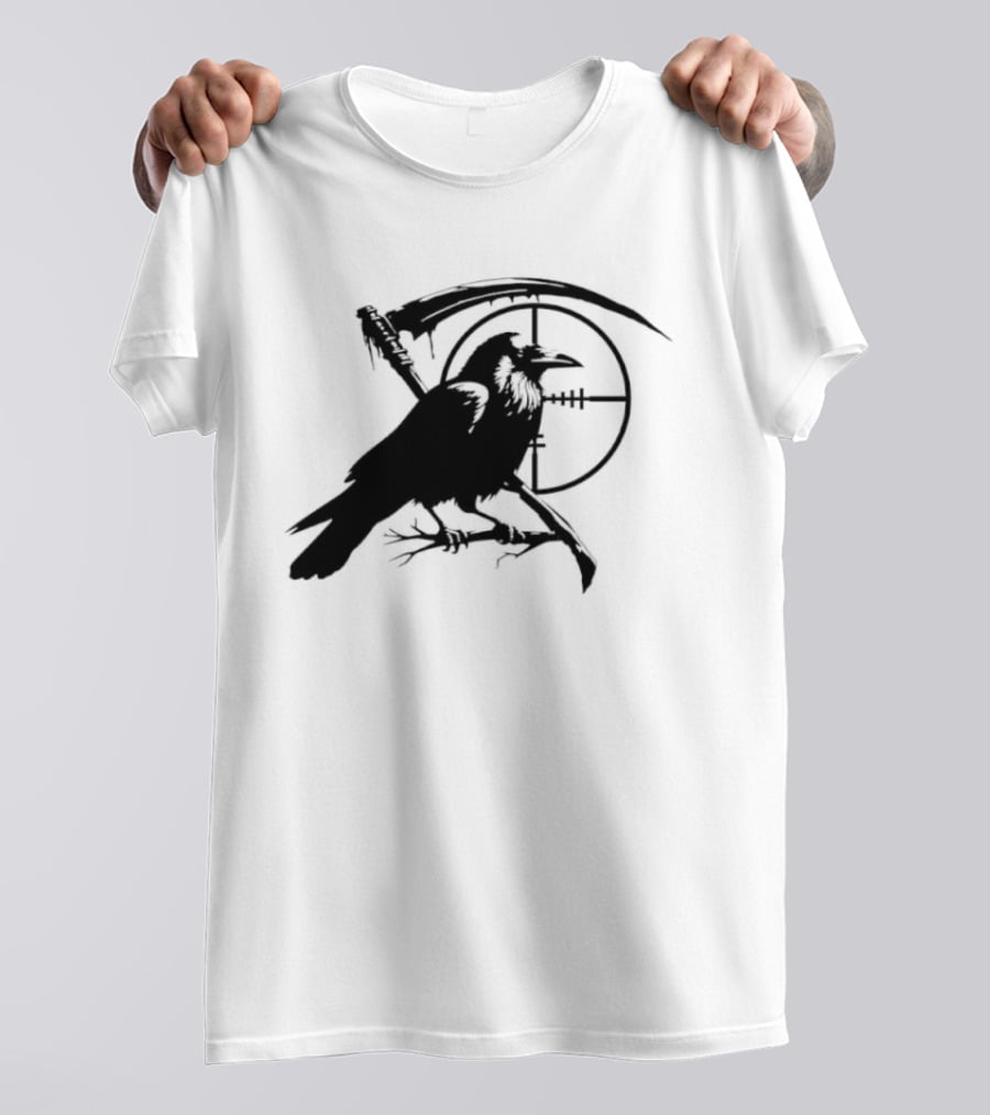 Grim Reaper Raven Sniper Scope Target T-Shirt