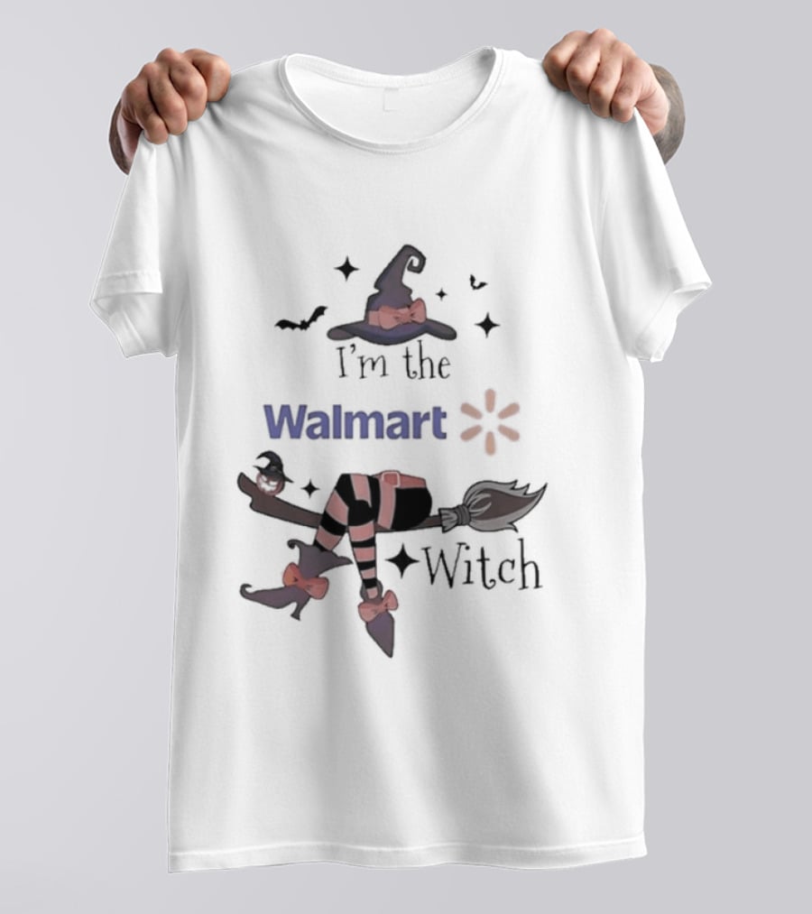 I'm The Walmart Witch Broomstick Hat Halloween 2026 T-Shirt