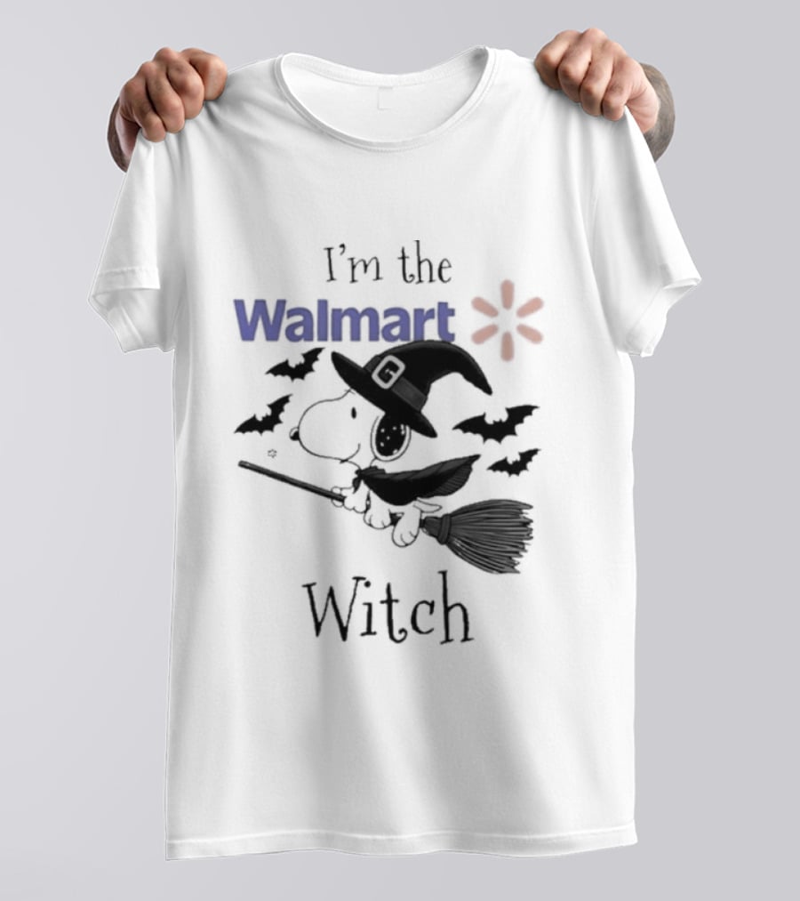 I'm The Walmart Witch Snoopy Halloween 2026 Broomstick Magic T-Shirt