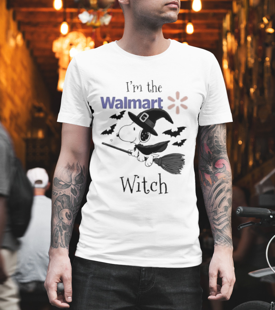 I'm The Walmart Witch Snoopy Halloween 2026 Broomstick Magic T-Shirt