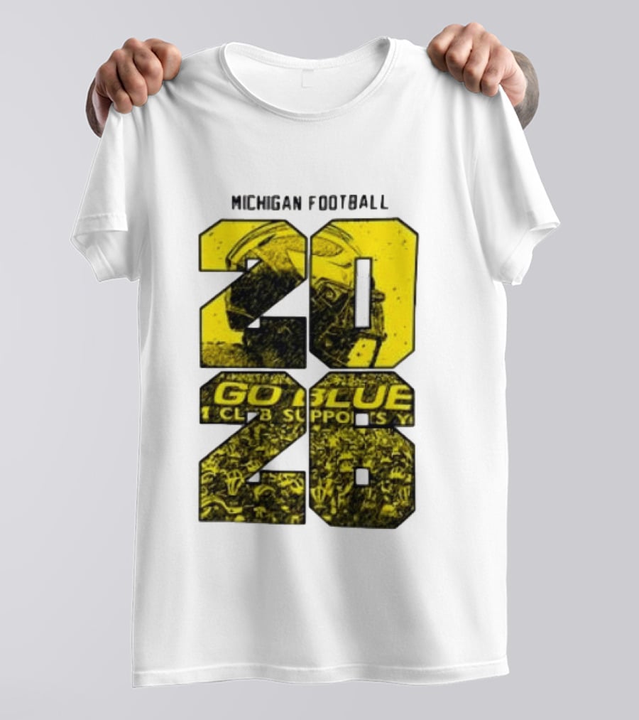 Michigan Football 2026 Go Blue Support T-Shirt