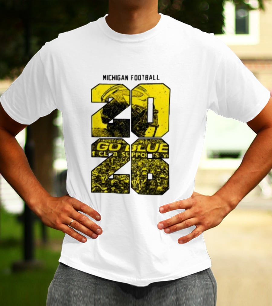 Michigan Football 2026 Go Blue Support T-Shirt