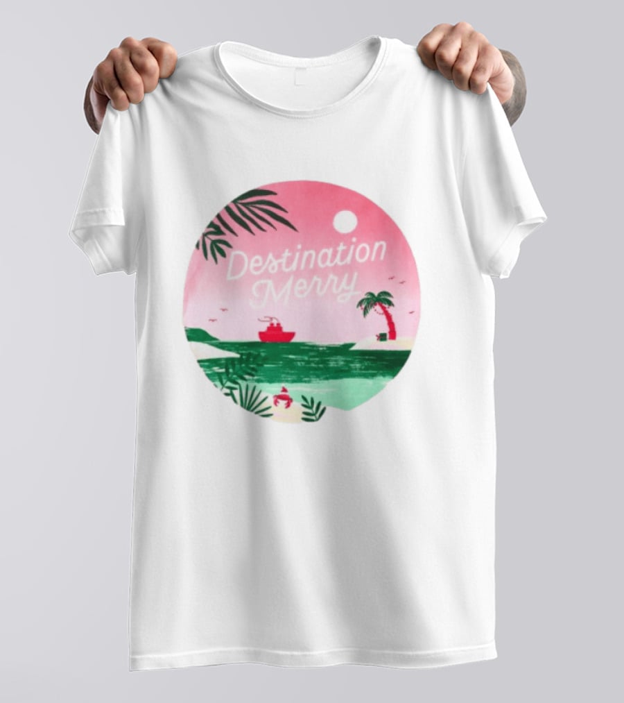 Hallmark Christmas Cruise 2026 Destination Merry White Tropical Getaway T-Shirt