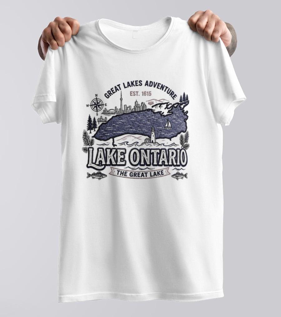 Great Lakes Adventure Lake Ontario Est 1815 The Great Lake T-Shirt