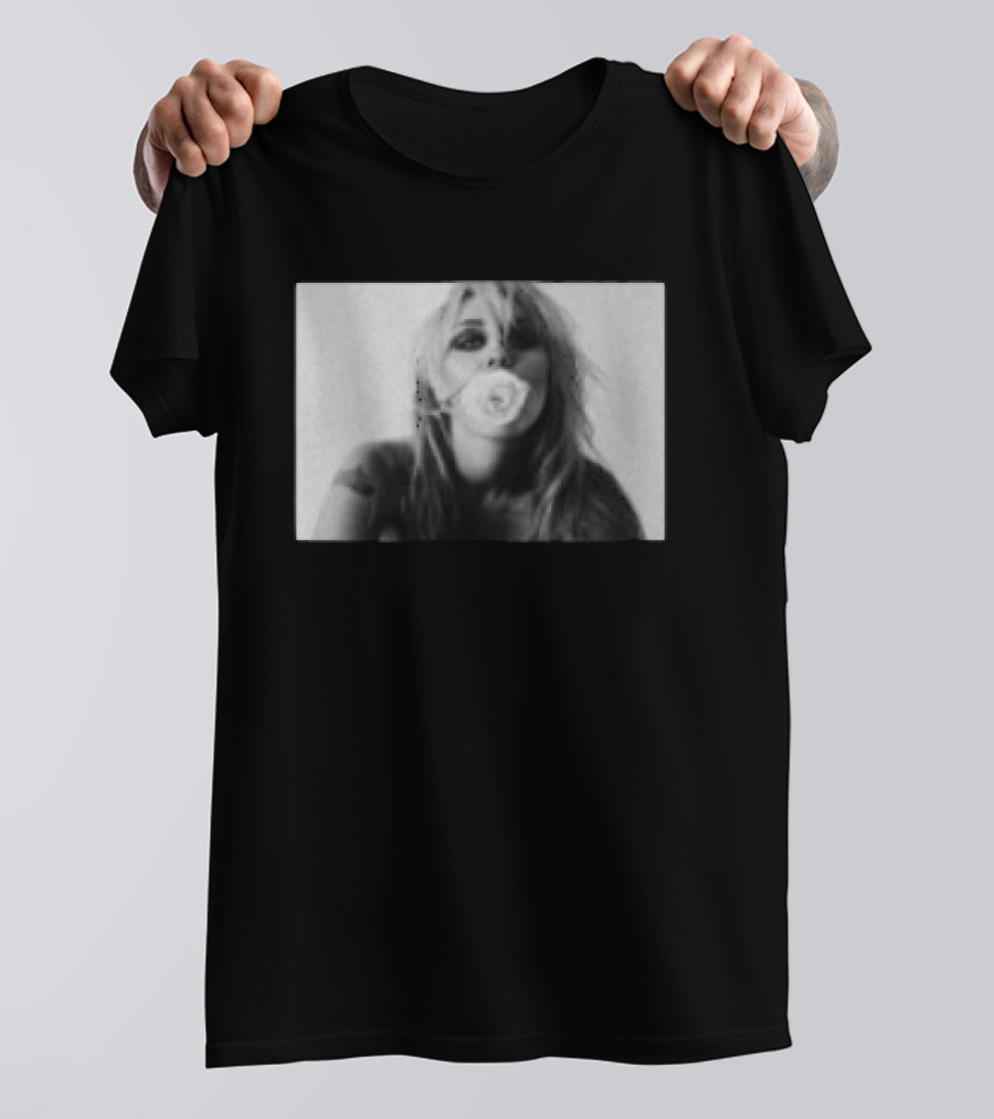 Miley Store Bass Persuades Black Bubblegum Pop T-Shirt
