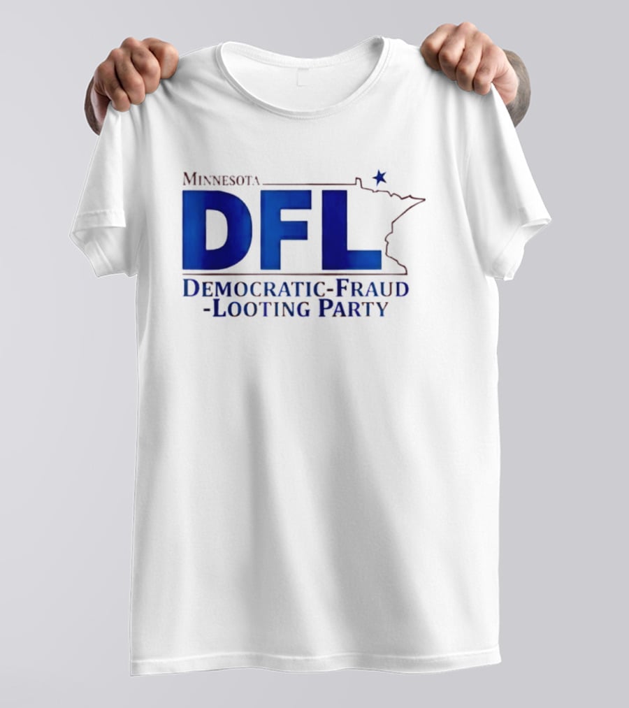 Minnesota DFL Democratic Fraud Looting Party Map Star T-Shirt