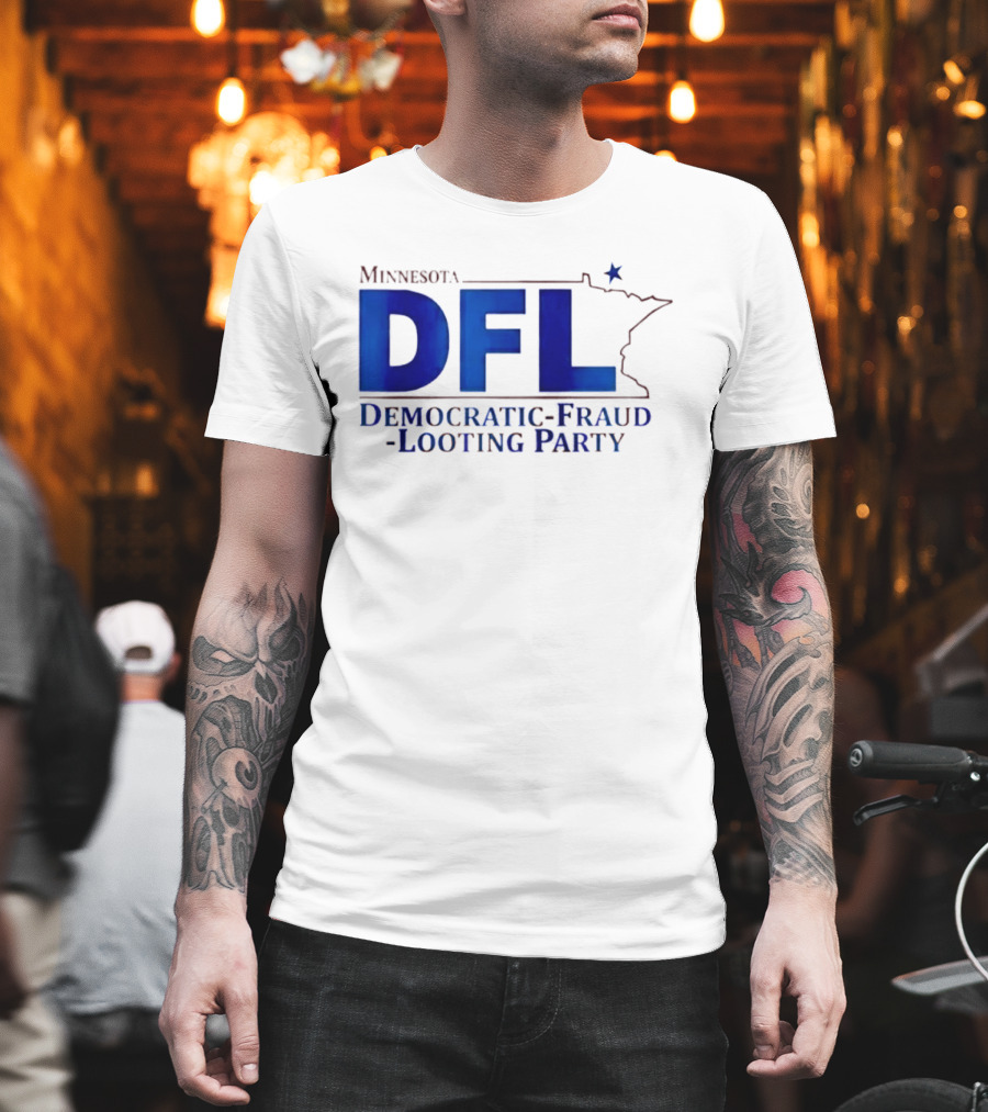 Minnesota DFL Democratic Fraud Looting Party Map Star T-Shirt