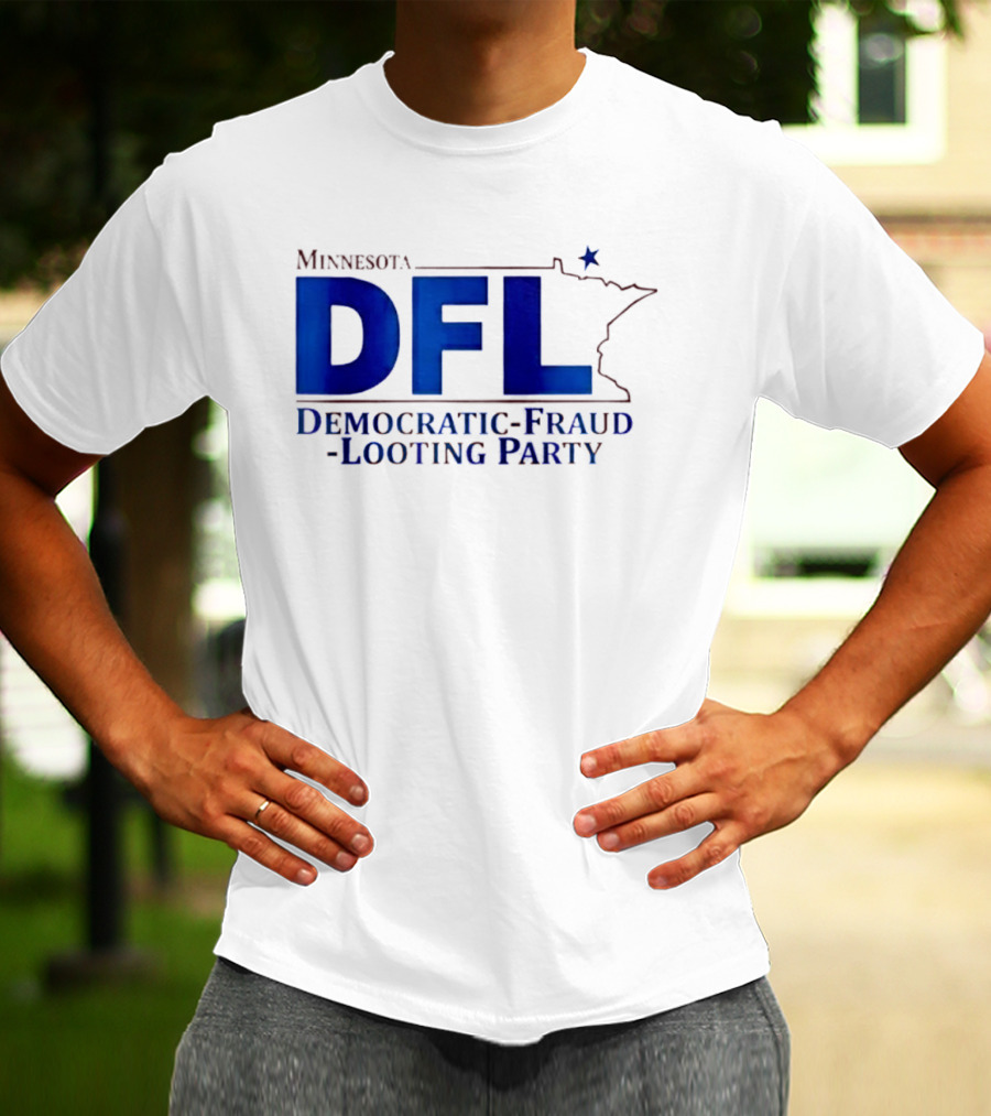 Minnesota DFL Democratic Fraud Looting Party Map Star T-Shirt